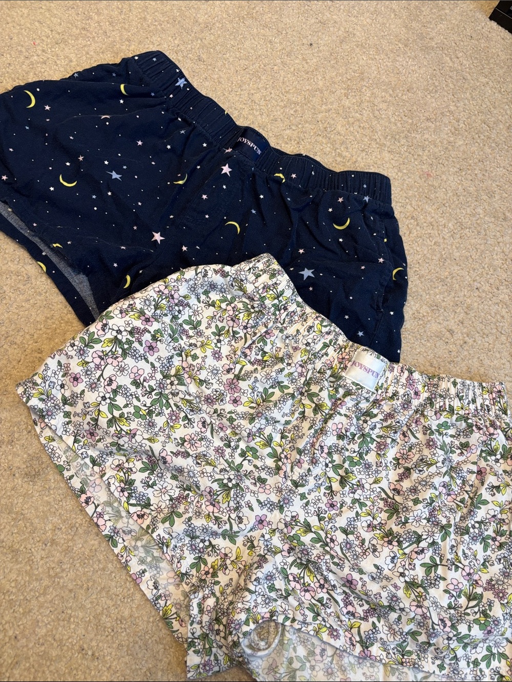 Women’s Floral and Star-Print Shorts Set - Navy & Floral
